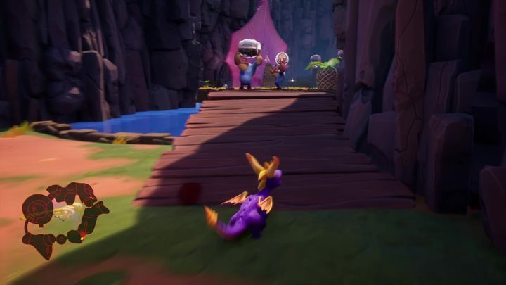 Afterwards, head towards the bridge but be sure not to step onto it - Seashell Shore | Spyro: Year of the Dragon Walkthrough - Sunrise Spring - Spyro Reignited Trilogy Guide