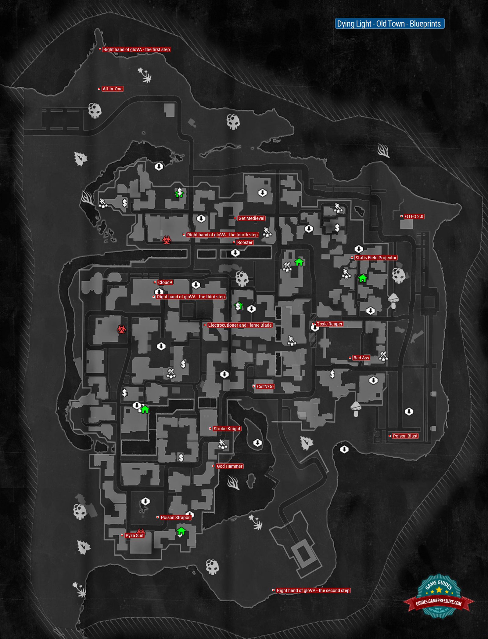 dying light map