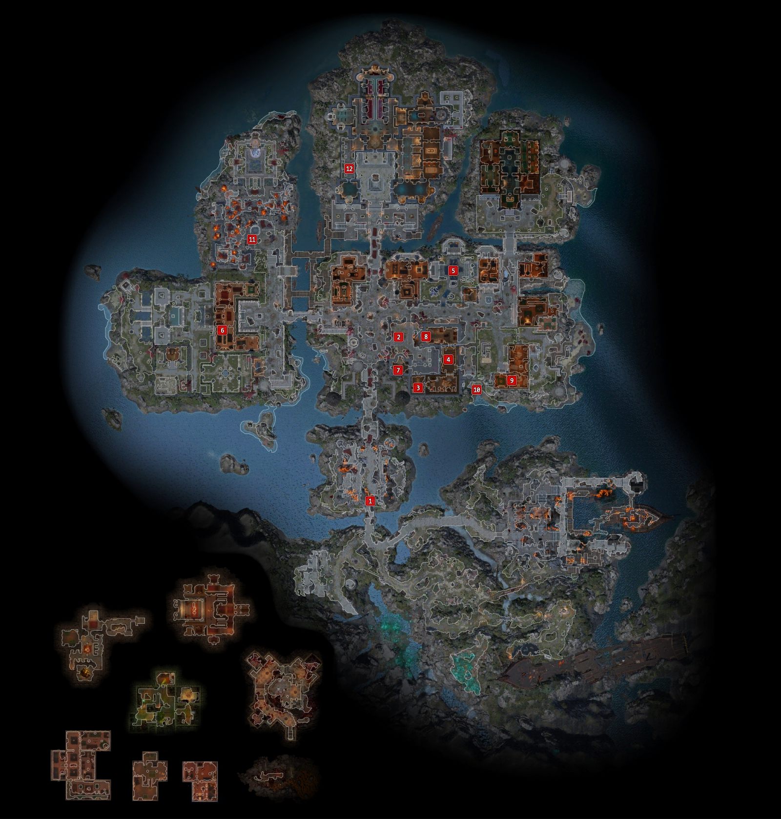 Arx - map of all quests and questgivers in Arx