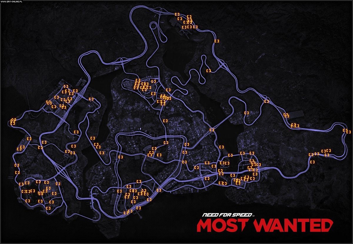 nfs most wanted map