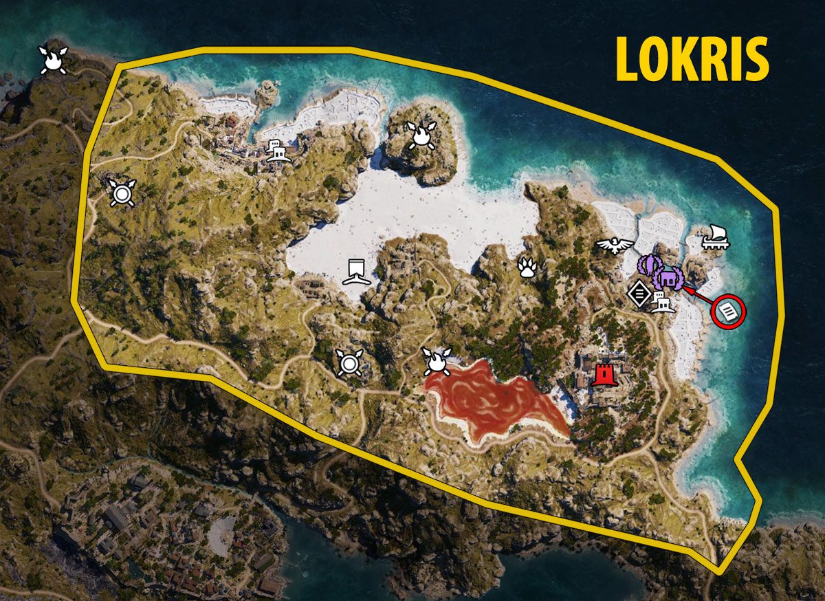Lokris Map - Assassin's Creed Odyssey.