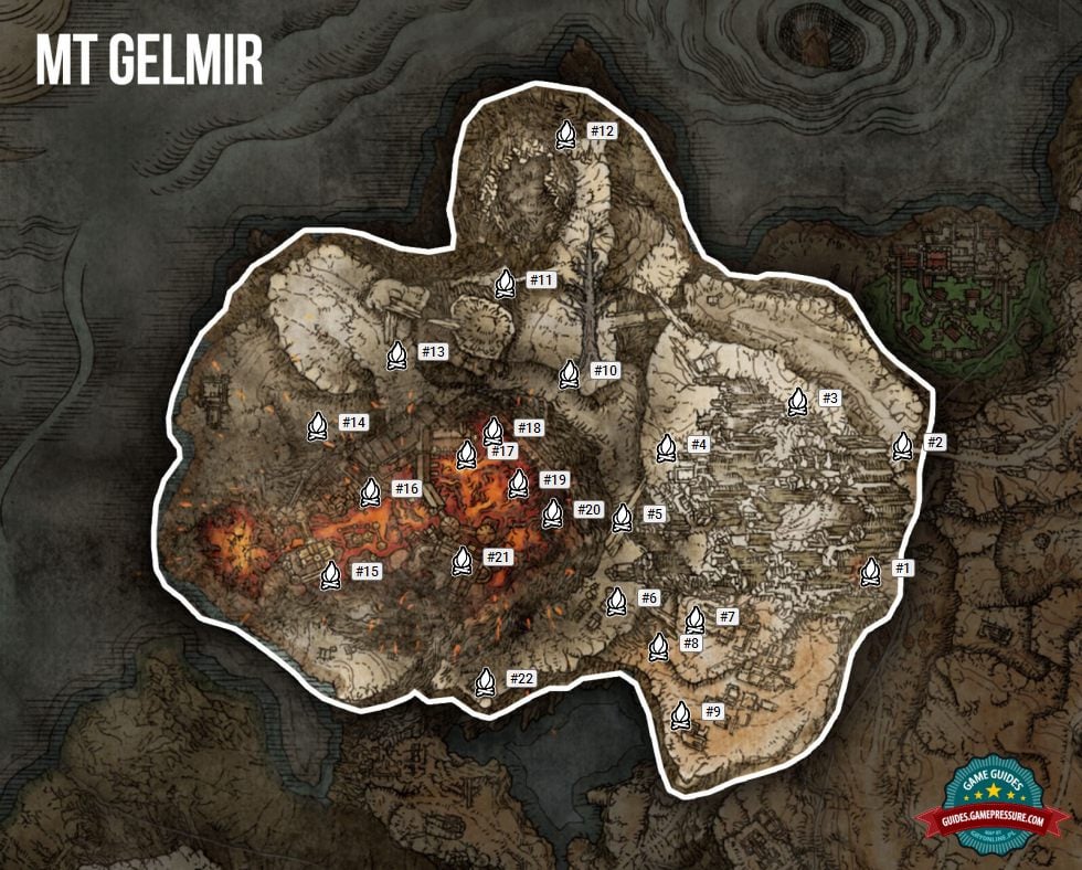 Elden Ring Map - Mt. Gelmir