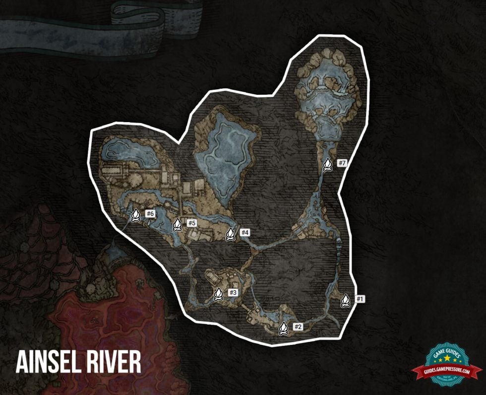 Elden Ring Map - Ainsel River