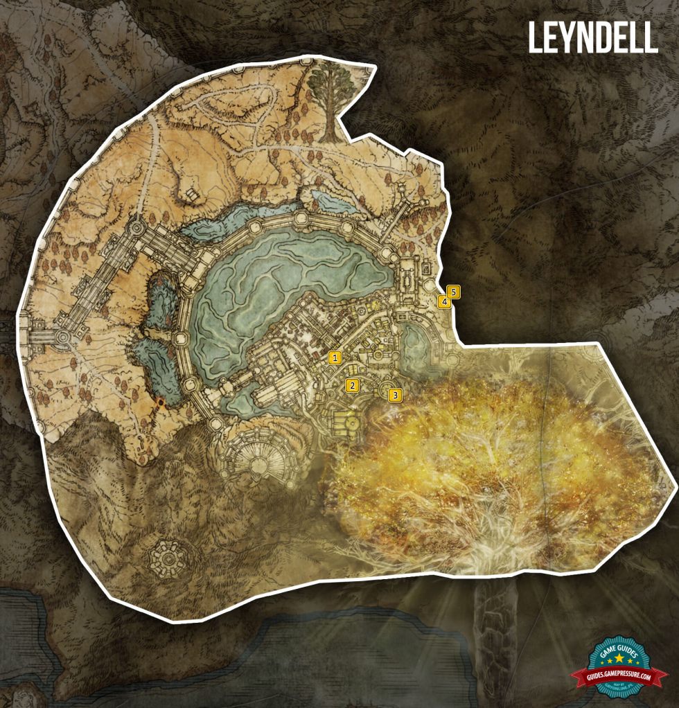 Elden Ring Map - Leyndell - Sorceries and Incantations