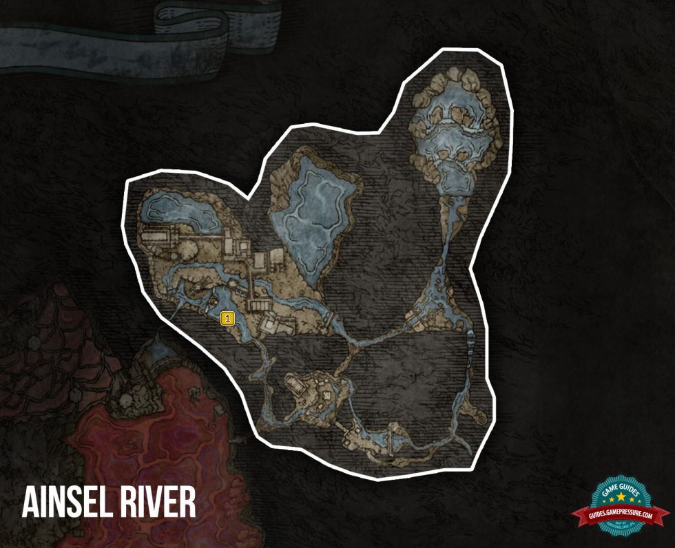 Elden Ring Map - Ainsel River - Sorceries and Incantations