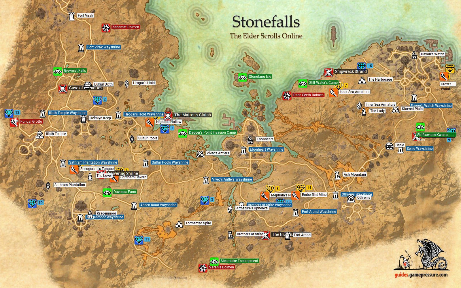 Stonefalls Ebonheart Pact - The Elder Scrolls Online Guide gamepressure.com...