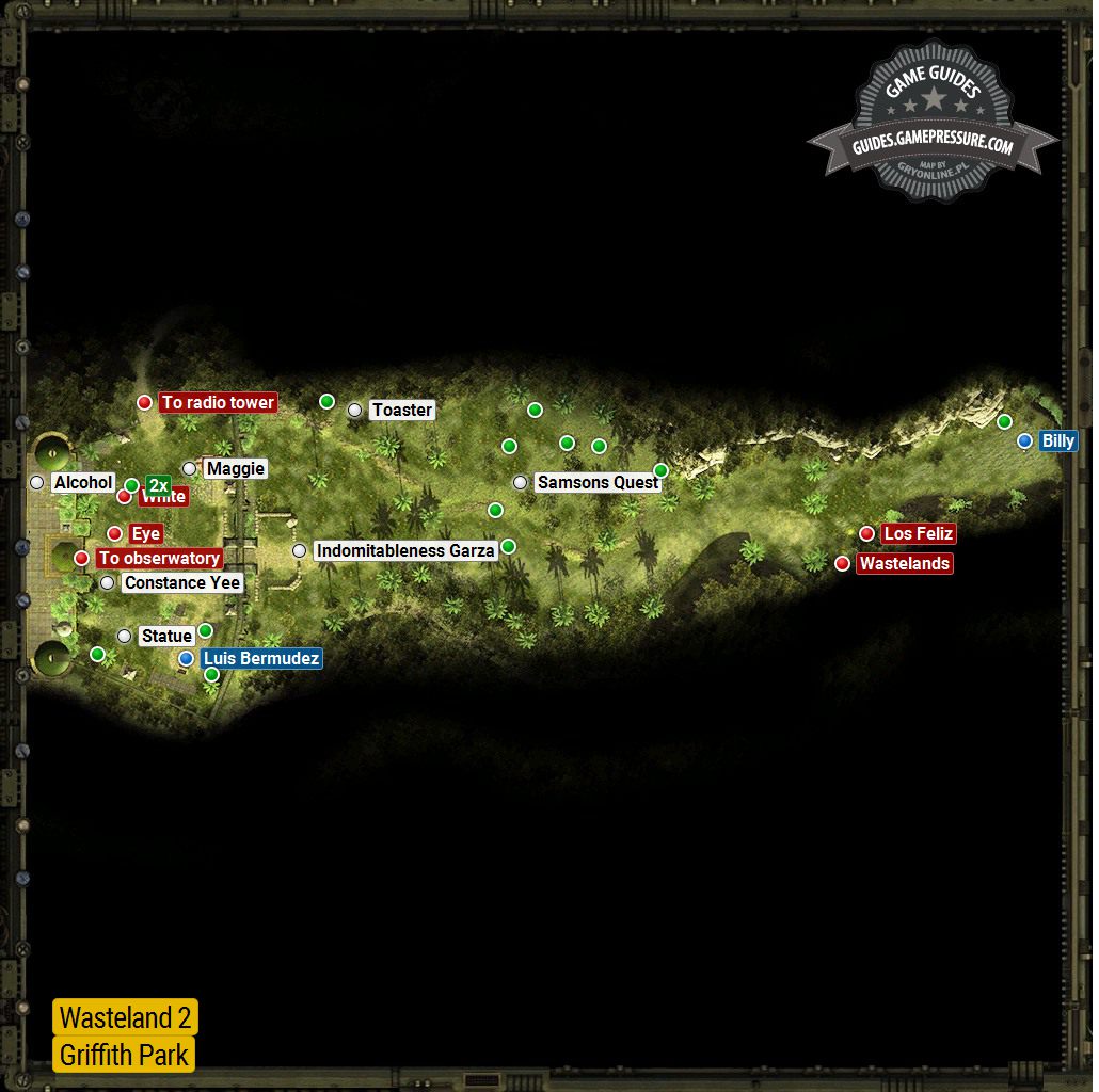 Park Griffith Griffith Locations Wasteland 2 Game Guide