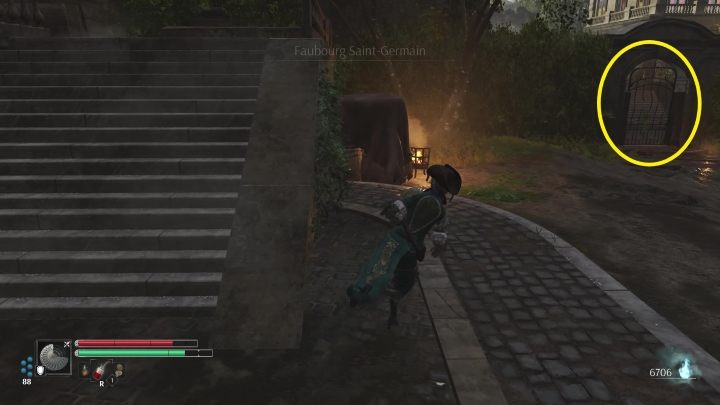 There is a gate in front of the stairs leading to the building - Steelrising: To Les Invalides - walkthrough - Main missions - Steelrising Guide, Walkthrough
