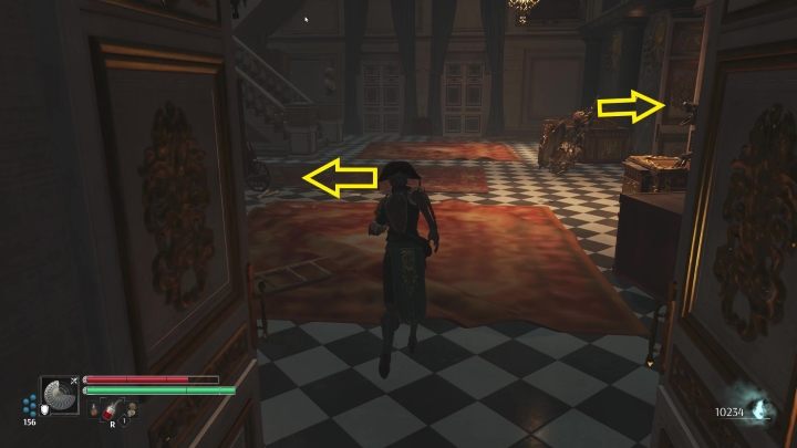 After defeating the opponents, continue straight until you reach the hall with stairs - Steelrising: Monsieur Neckers two treasures - walkthrough - Side missions - Steelrising Guide, Walkthrough