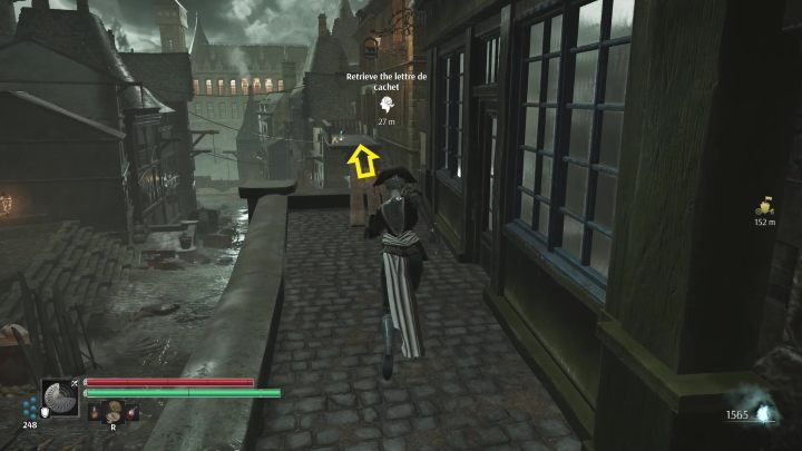 Stand on the wooden planks and use The Selenite Momentum to jump across, to the opposite balcony - Steelrising: A family affair - walkthrough - Side missions - Steelrising Guide, Walkthrough
