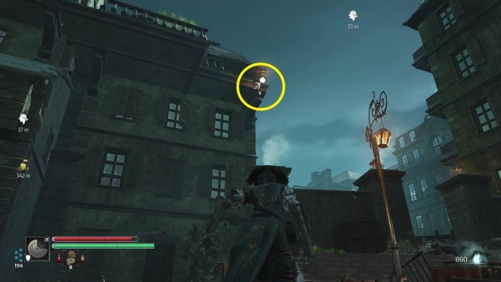 This time, however, do not go through the tunnel, but pull yourself up to the top of the building near the breach in the wall - Nicolas Flamels final journey - walkthrough - Side missions - Steelrising Guide, Walkthrough