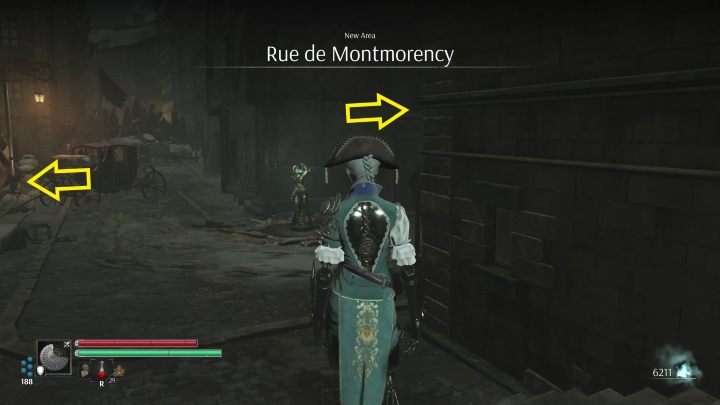 At the end of the street, to the right of the Vestal is a chest with a carriage token - Nicolas Flamels final journey - walkthrough - Side missions - Steelrising Guide, Walkthrough