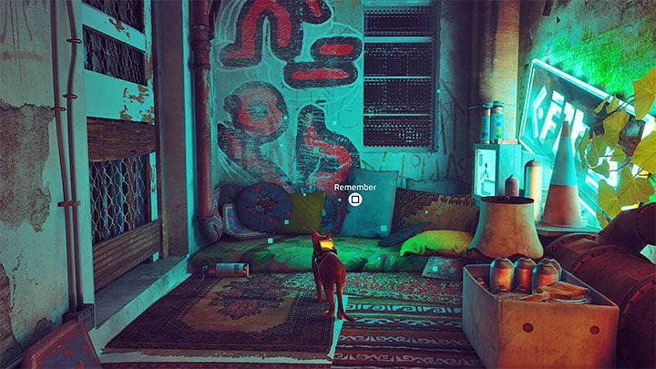 After reaching the top, you will easily find the memory near the mattress - Stray: Midtown - All Memories - Memories B-12 - Stray Guide, Walkthrough
