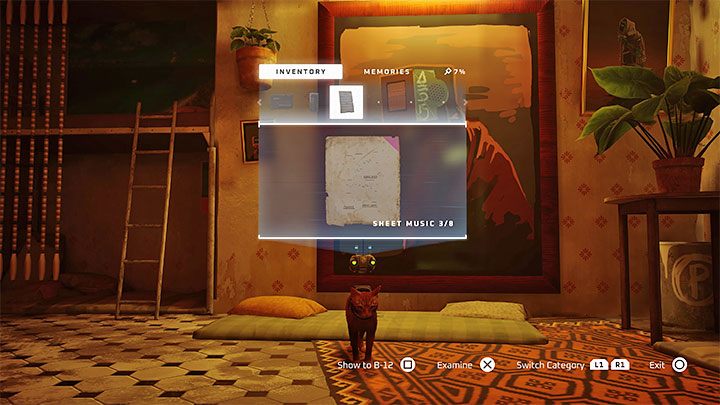 Sheet Music are secrets found in The Slums, one of the most important locations in the game - Stray: Sheet Music - list - Secrets and Collectibles - Stray Guide, Walkthrough
