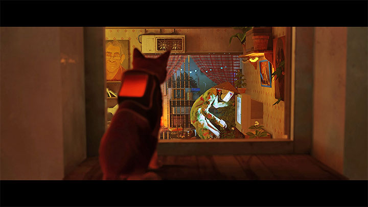 Sheet Music is in Momo's apartment - you must visit it to advance during your first visit to the Slums - Stray: Sheet Music - list - Secrets and Collectibles - Stray Guide, Walkthrough