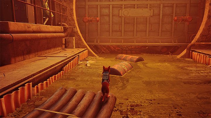 You have to swim to the next location where another obstacle will appear - Stray: The Sewers, Chapter 8 - walkthrough - Walkthrough - Stray Guide, Walkthrough