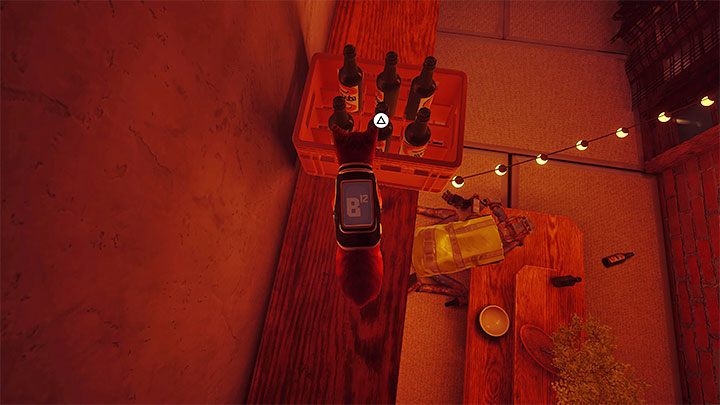Jump onto the highest ledge above the sleeping robot - Stray: Midtown, Chapter 10 - walkthrough - Walkthrough - Stray Guide, Walkthrough