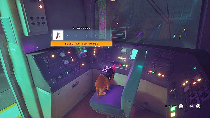 Proceed to the first subway car - Stray:Control Room, Chapter 12 - walkthrough, ending - Walkthrough - Stray Guide, Walkthrough