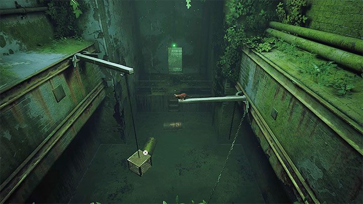 Follow the path laid by the ledges and protruding beams (remember that they can change their location after reaching them) - Stray: Jail, Chapter 11 - walkthrough - Walkthrough - Stray Guide, Walkthrough