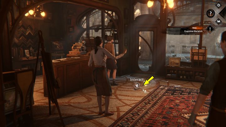 After a short cutscene, walk up to the brick and pick it up - Siberia The World Before: Vaghen - Rozes family house, spring 1937 - walkthrough - Transition description - Syberia The World Before - game guide