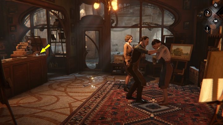 Walk up to the counter and pick up the note - Siberia The World Before: Vaghen - Rozes family house, spring 1937 - walkthrough - Transition description - Syberia The World Before - game guide
