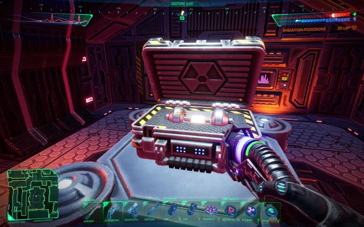 Quest items, such as an isotope X-22 from research laboratories, are required to complete puzzles - System Shock Remake: Tips and tricks - Basics - System Shock Remake Guide