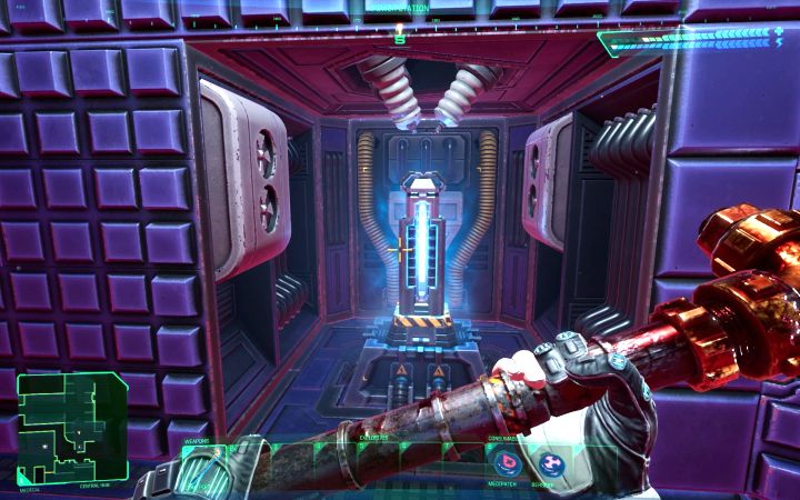 The blue energy bar is crucial in the game because it has several different uses - System Shock Remake: Tips and tricks - Basics - System Shock Remake Guide