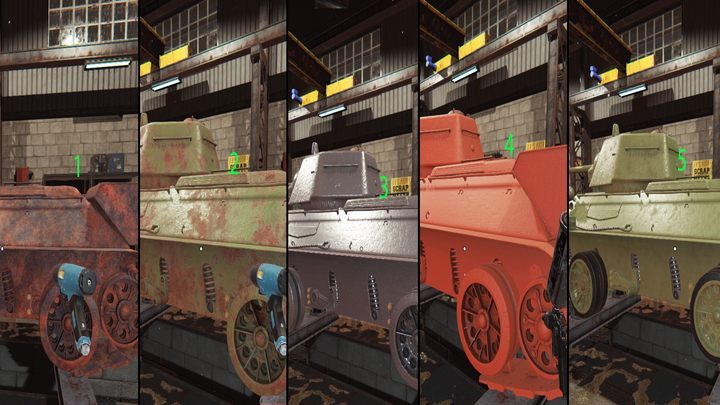 tank mechanic simulator commands