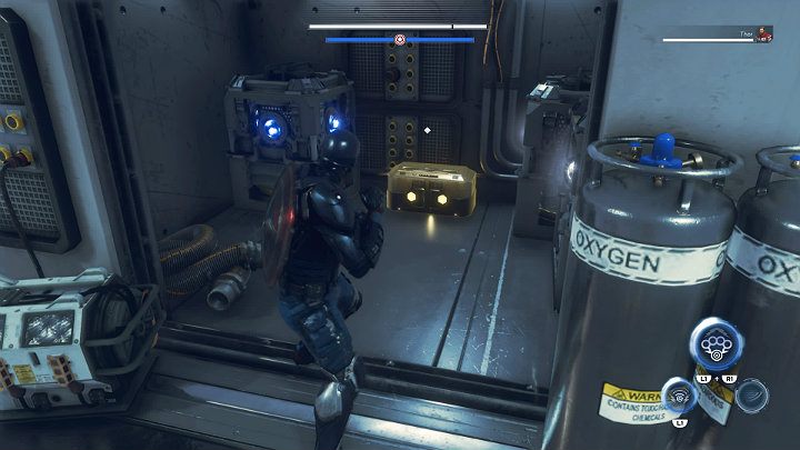 Step back a little bit and youll notice that there is an open door in the wall - Marvels Avengers: By Force of Mind, walkthrough - Gold Coast - Marvels Avengers Guide