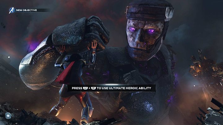 The final stage of the fight is a quick time event, during which you will have to press certain buttons at the right time - Marvels Avengers: By Force of Mind, walkthrough - Gold Coast - Marvels Avengers Guide
