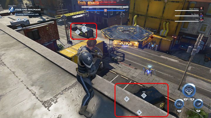 You can find two containers by walking through the center of the map - Marvels Avengers: Mayhem over Manhattan, walkthrough - Eastern seaboard - Marvels Avengers Guide