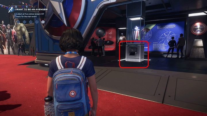 Take it and go back to Tony Starks room - Marvels Avengers: I want to be an Avenger! walkthrough - Gold Coast - Marvels Avengers Guide