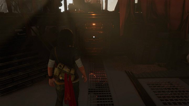 Walk to a small hatch on the other side of the computer table, open it and enter the room on the other side - Marvels Avengers: The road back, walkthrough - Utah Badlands - Marvels Avengers Guide
