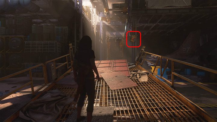 Once youve collected all the items, climb onto the metal platform and press the button on the control console to summon the crane - Marvels Avengers: The road back, walkthrough - Utah Badlands - Marvels Avengers Guide