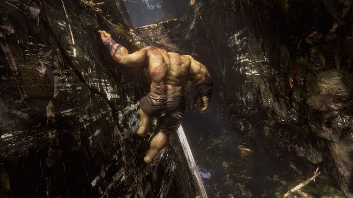 Run through the forest by jumping from a ledge to ledge and by using places where Hulk can grab onto walls with unique white marks - Marvels Avengers: To find Olympia, walkthrough - Pacific Northwest - Marvels Avengers Guide