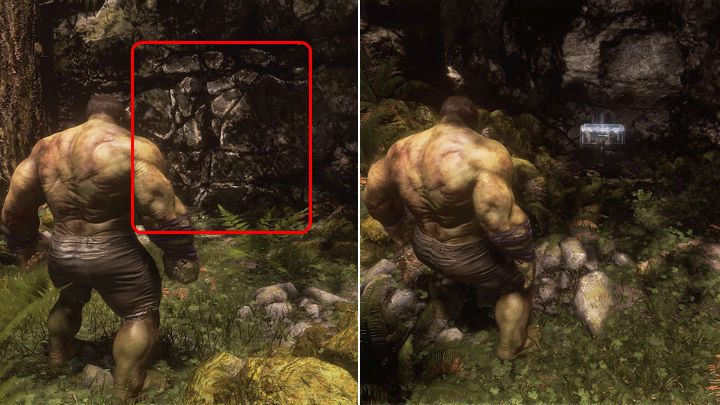 A little further to the right you will notice a cracked wall - Marvels Avengers: To find Olympia, walkthrough - Pacific Northwest - Marvels Avengers Guide