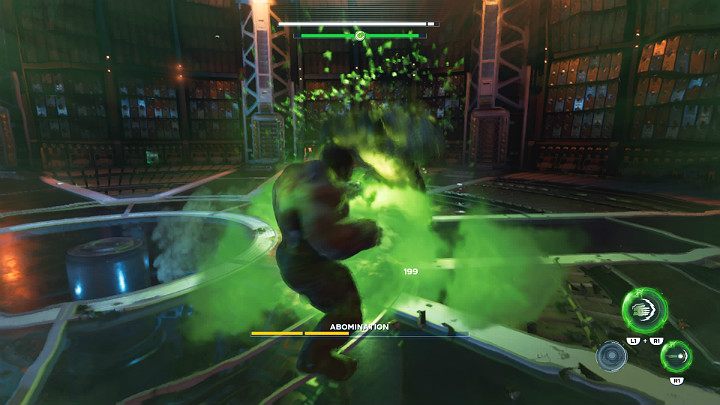 The first new skill of Abomination is poison gas - Marvels Avengers: To find Olympia, walkthrough - Pacific Northwest - Marvels Avengers Guide