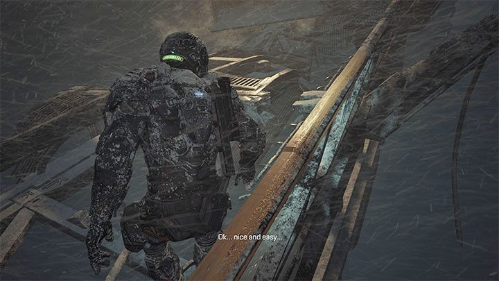 Head towards the bridge and watch out for more surprise attacks - Callisto Protocol: Lost - Walkthrough - The Callisto Protocol Guide
