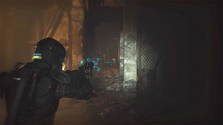 Go down the long stairs to the tunnels and go through the corridors and rooms - Callisto Protocol: Lost - Walkthrough - The Callisto Protocol Guide