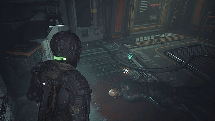 Go to the room on the upper floor and get the Keycode by cutting the implant out from the guard's corpse - Callisto Protocol: Lost - Walkthrough - The Callisto Protocol Guide