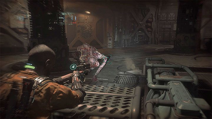 Return to the central hall with the large console and kill regular monsters - Callisto Protocol: Habitat - Walkthrough - The Callisto Protocol Guide