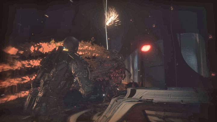 From time to time, Alpha will spit projectiles - Callisto Protocol: Tower - Walkthrough - The Callisto Protocol Guide