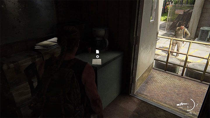 Its an artifact, and you can find it inside the same barracks where you obtained the coin described above - The Last of Us 2: On Foot - collectibles, artefacts, coins - Seattle Day 1 - Abby - The Last of Us 2 Guide