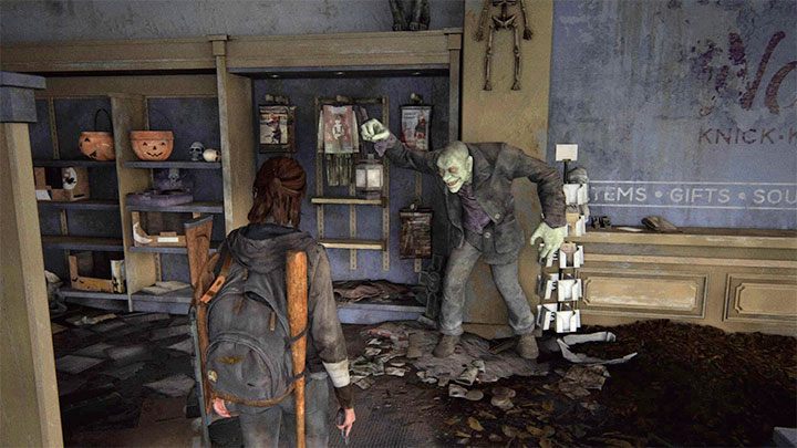The virus which destroyed the world of The Last of Us began to spread at the end of September 2013 and its no coincidence that many shops are decorated for the Halloween celebration which occurs on October 31st - The Last of Us 2: Easter-eggs on Ellie stages - Easter-eggs and curiosities and - The Last of Us 2 Guide