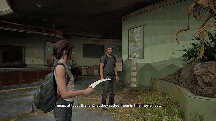 One of the most interesting moments of the game is a visit to the museum as part of The Birthday Gift stage - The Last of Us 2: Easter-eggs on Ellie stages - Easter-eggs and curiosities and - The Last of Us 2 Guide
