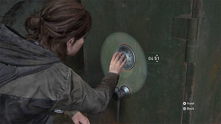 The safes code is 04-51 - The Last of Us 2: Safe combinations - Seattle, Day 1 Ellie - Safes - The Last of Us 2 Guide