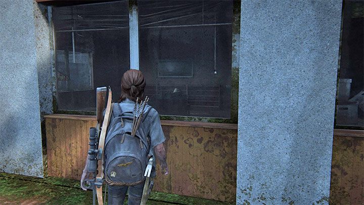 You reach the shutters thanks to which you can access the apartment on the first floor - The Last of Us 2: Safe combinations - Seattle, Day 2 Ellie - Safes - The Last of Us 2 Guide