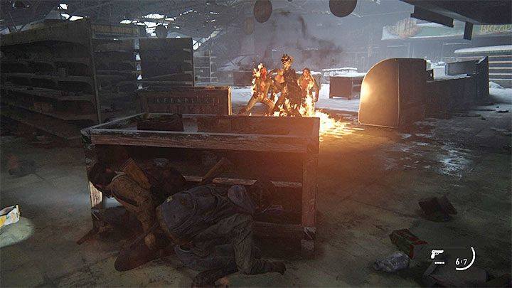 Einige Kämpfe können dank Gadgets einfacher gemacht werden – The Last of Us 2: Kampf- und Stealth-Anleitung – Grundlagen – The Last of Us 2-Anleitung
