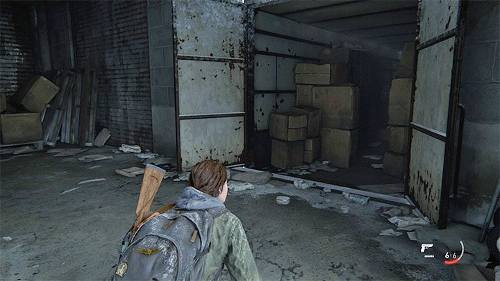 After eliminating the monster, check the container shown in the picture - The Last of Us 2: Patrol - collectibles, artefacts, coins - Jackson - The Last of Us 2 Guide