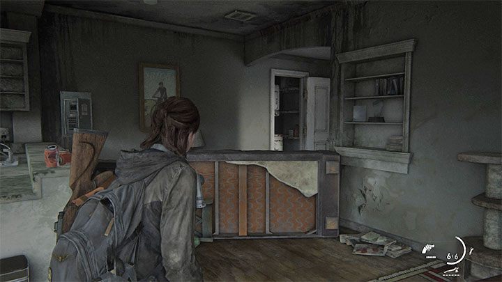 Take an interest in the part of the apartment that can be reached by jumping over the obstacle shown in the picture - The Last of Us 2: Eastbrook Elementary collectibles, artefacts, coins - Seattle Day 1 - Ellie - The Last of Us 2 Guide